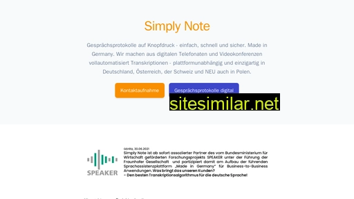 simply-note.de alternative sites