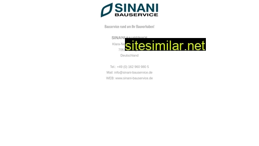 Sinani-bauservice similar sites