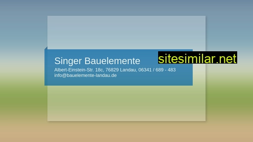 singer-bauelemente.de alternative sites