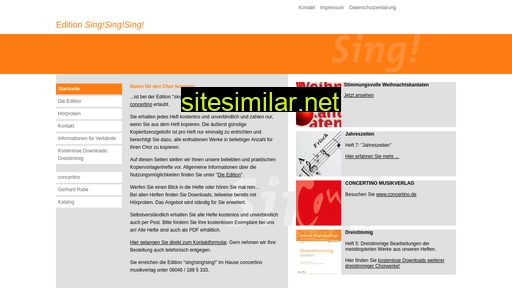 Sing-sing-sing similar sites
