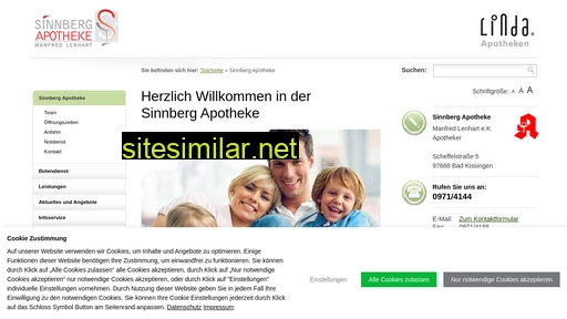 sinnberg-apotheke.de alternative sites