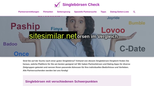 singleboersencheck.de alternative sites
