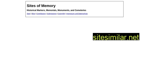 sites-of-memory.de alternative sites