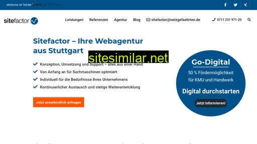 Sitefactor similar sites