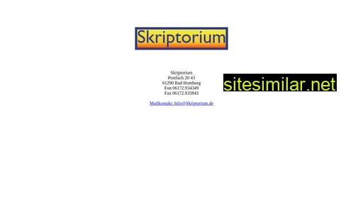 skriptorium.de alternative sites