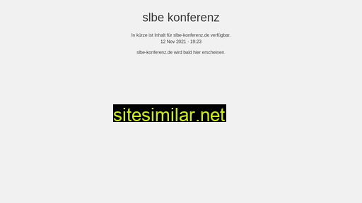 slbe-konferenz.de alternative sites