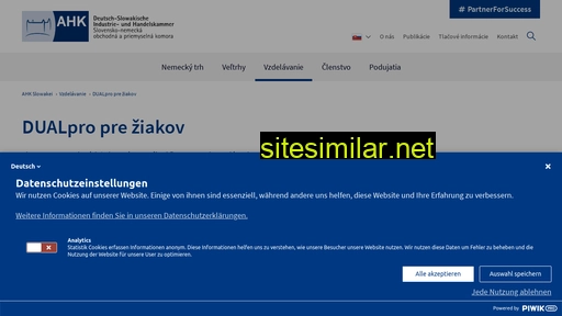 slowakei.ahk.de alternative sites
