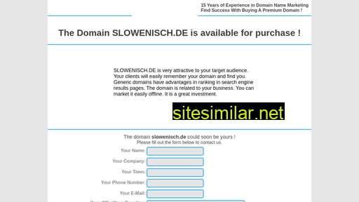 slowenisch.de alternative sites