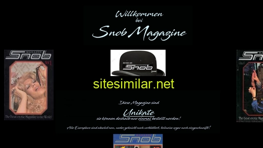 snob-magazine.de alternative sites
