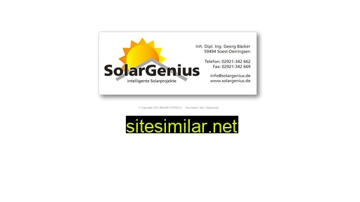 solargenius.de alternative sites