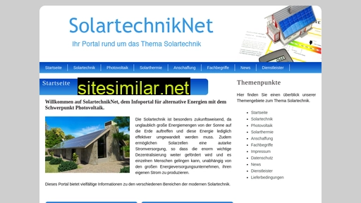 Solartechniknet similar sites