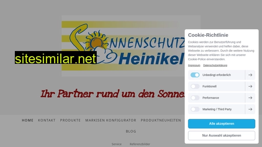 sonnenschutz-heinikel.de alternative sites