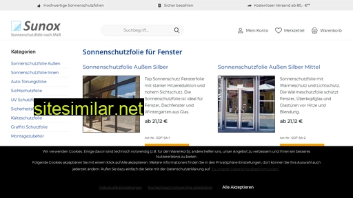 Sonnenschutzfolien-shop similar sites