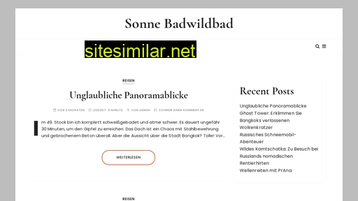 sonne-badwildbad.de alternative sites