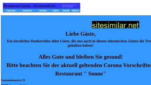 sonne-kornwestheim.de alternative sites