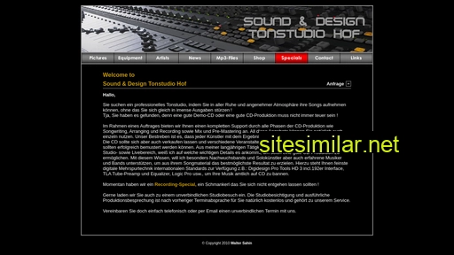 sound-design-tonstudio-hof.de alternative sites