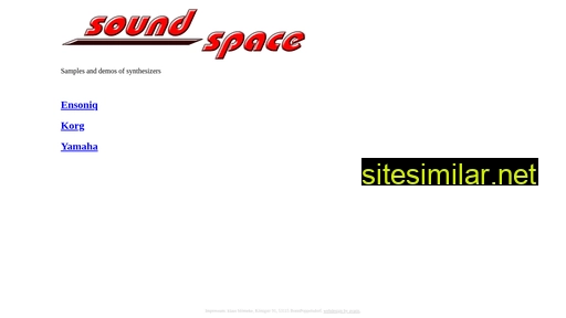 Sound-space similar sites