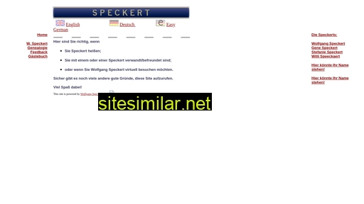 Speckert similar sites
