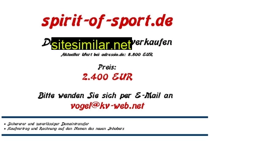 spirit-of-sport.de alternative sites