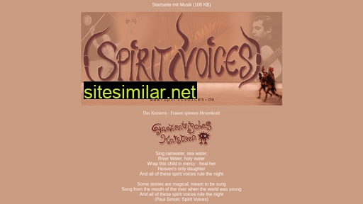 spiritvoices.de alternative sites