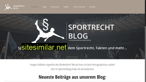 Sportrechtblog similar sites