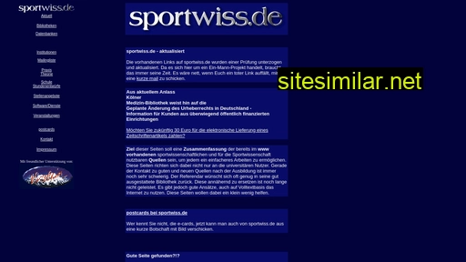 sportwiss.de alternative sites