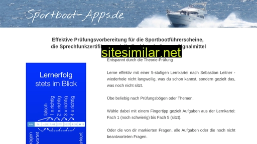 Sportboot-apps similar sites
