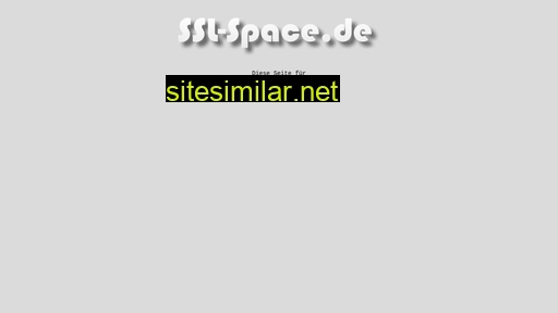 ssl-space.de alternative sites