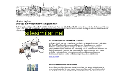 Stadtgeschichte-wuppertal similar sites