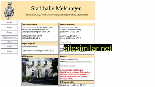 stadthalle-melsungen.de alternative sites
