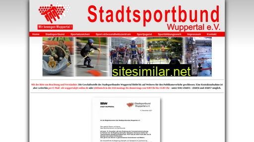 stadtsportbund-wuppertal.de alternative sites