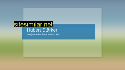 Staerker-buerotechnik similar sites