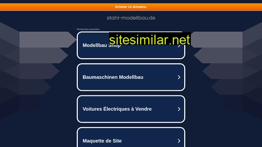 stahl-modellbau.de alternative sites