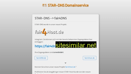 star-dns.de alternative sites