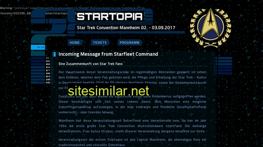 startopia-convention.de alternative sites