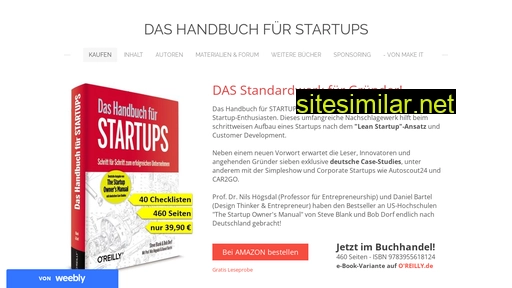 Startup-handbuch similar sites