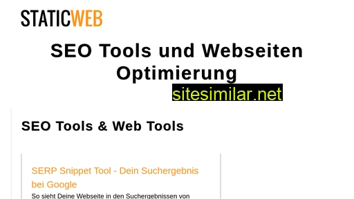 staticweb.de alternative sites