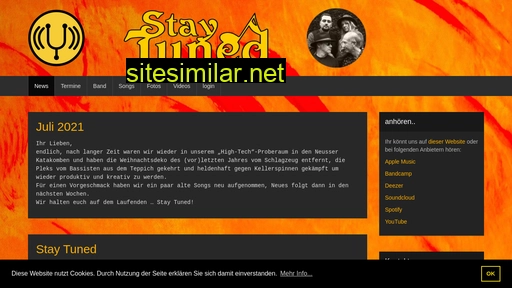 staytuned-band.de alternative sites