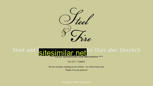 steelandfire.de alternative sites