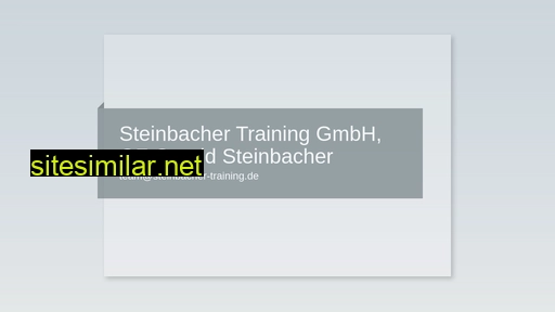 Steinbacher-training similar sites