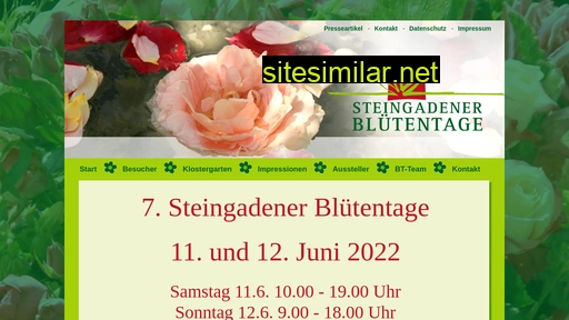 steingadener-bluetentage.de alternative sites