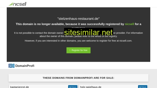 stelzenhaus-restaurant.de alternative sites