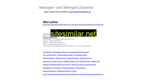 Stempel-online-bestellen similar sites