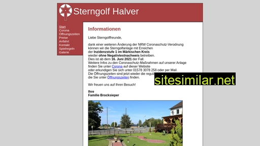 sterngolf-halver.de alternative sites