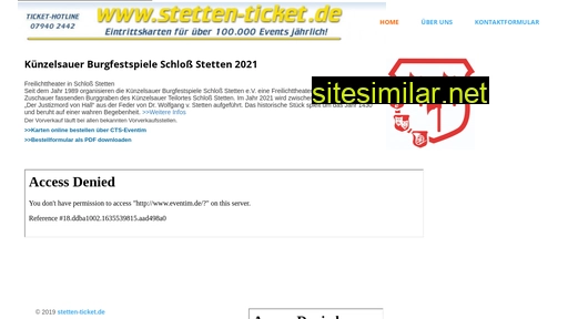 stetten-ticket.de alternative sites