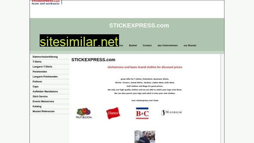 Stickexpress similar sites