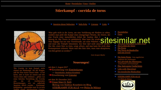 Stierkampf-corridadetoros similar sites