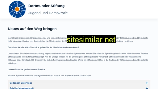 Stiftung-jugend-demokratie similar sites