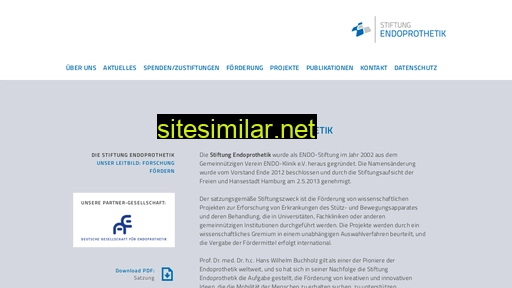 Stiftung-endoprothetik similar sites