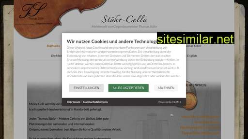 stoehr-cello.de alternative sites